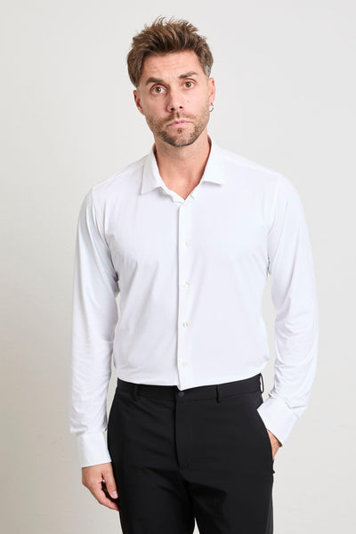 2611 Camicia Oxford no-stiro bianca