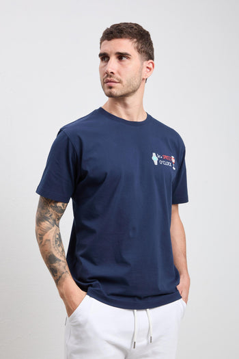 3510 T-shirt "It's Spritz O'clock" blu - 4