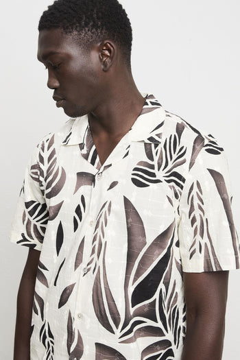 3427 Camicia manica corta stampata e ricamata - 4