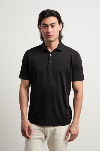 3468 Polo manica corta nera - 5