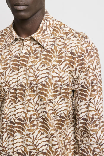 36 - 3346 Camicia fantasia marrone - 2