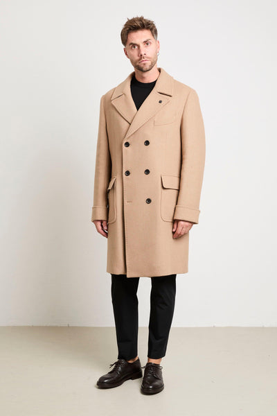 2306 Cappotto doppiopetto cammello