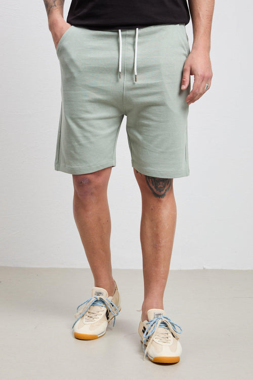 3170 Bermuda in felpa verde