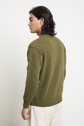 2066 Maglia verde lana - 8