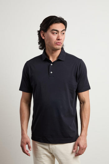3467 Polo manica corta blu - 6