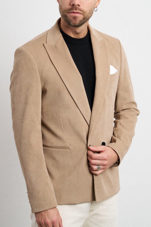 2492 Giacca beige doppiopetto