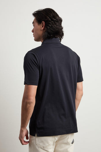 3467 Polo manica corta blu - 7