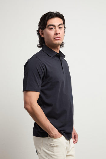 3467 Polo manica corta blu - 5