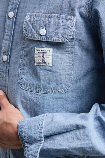 3502 Camicia jeans chiara - 3