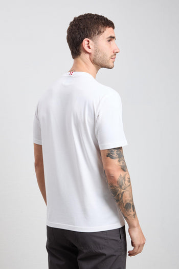 3518 T-shirt "Padel club" bianca - 5