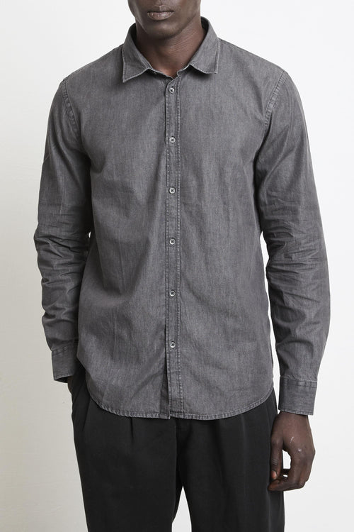 2830 Camicia denim nera