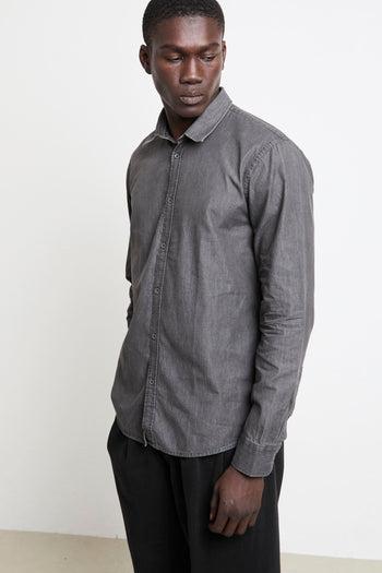 2830 Camicia denim nera - 3