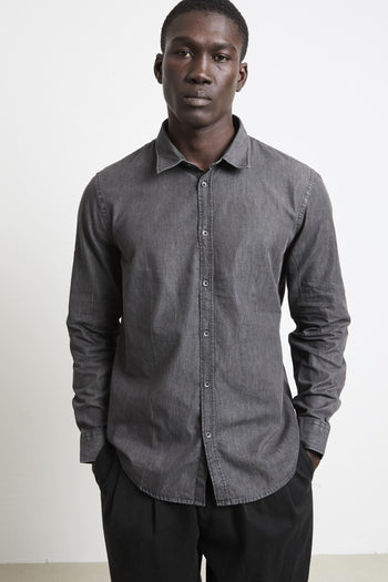 2830 Camicia denim nera - 6