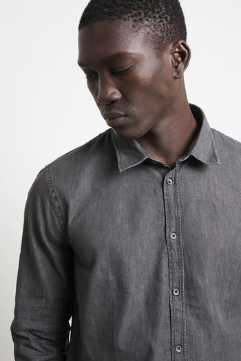 2830 Camicia denim nera - 7