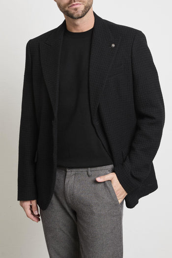 36 - 2338 Giacca pied de poule nera - 4