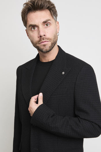 36 - 2338 Giacca pied de poule nera - 5