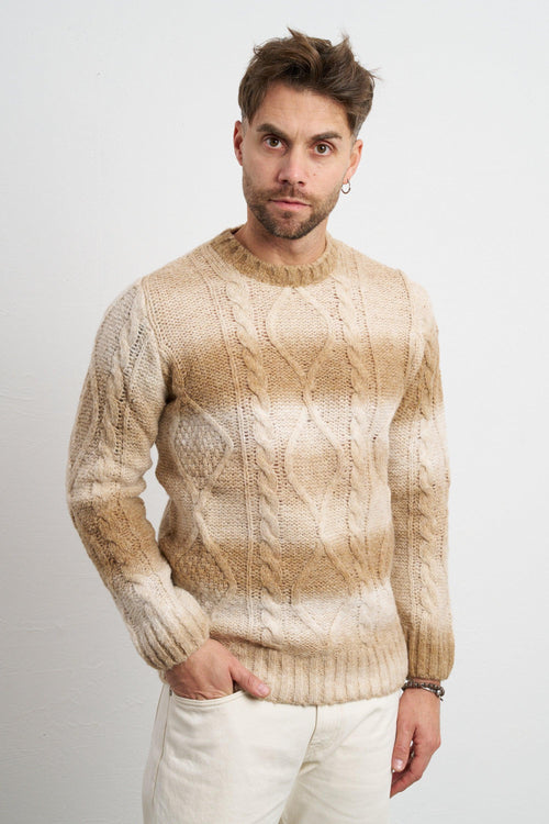 2497 Maglione beige sfumato