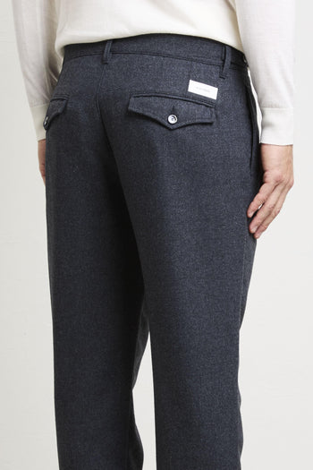 2510 Pantalone spinato blu - 5