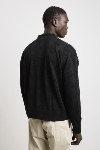 36 - 3327 Cardigan traforato nero - 4