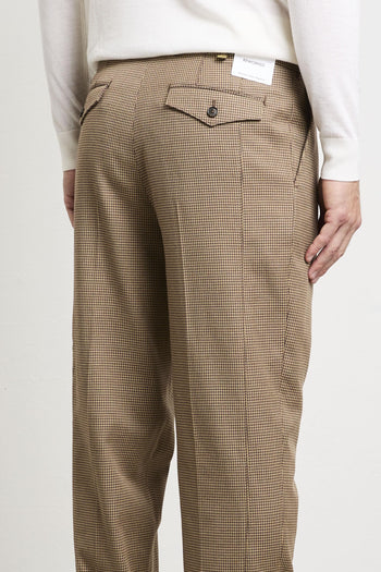 2346 Pantalone pied-de-poule beige - 6