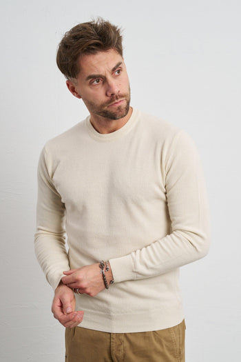 2482 Maglia panna cashmere - 4