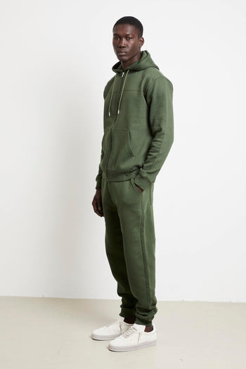 2841 Felpa verde cappuccio - 3