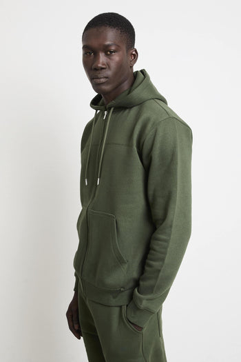 2841 Felpa verde cappuccio - 4