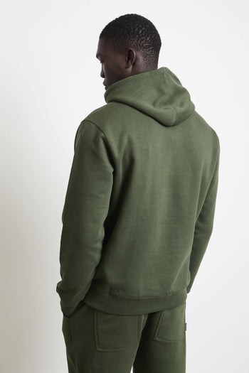 2841 Felpa verde cappuccio - 5