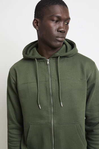 2841 Felpa verde cappuccio - 6