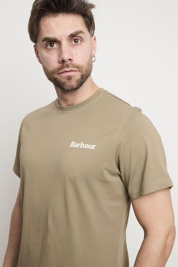 3088 T-shirt verde con stampa - 3