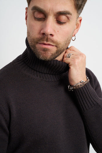 2228 Dolcevita marrone con righe - 5