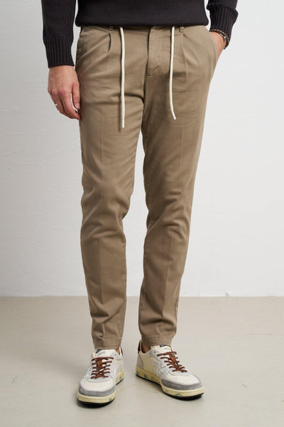 2455 Pantalone sabbia coulisse