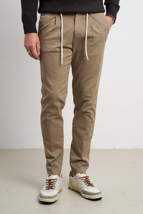 2455 Pantalone sabbia coulisse