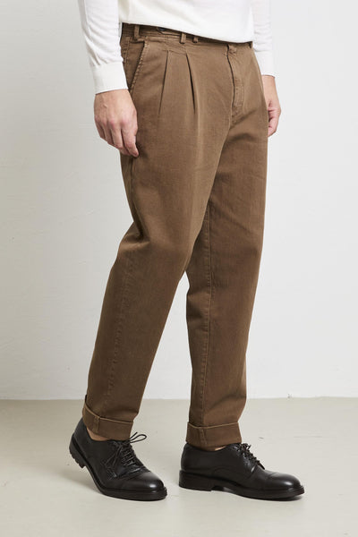 2349 Pantalone Reworked marrone
