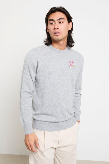 2706 Maglia grigia "Me la tiro" - 3
