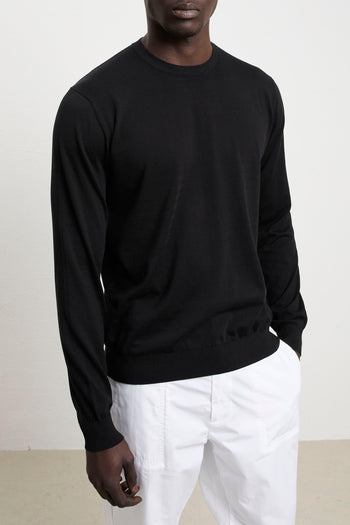 3455 Maglia manica lunga nera - 5