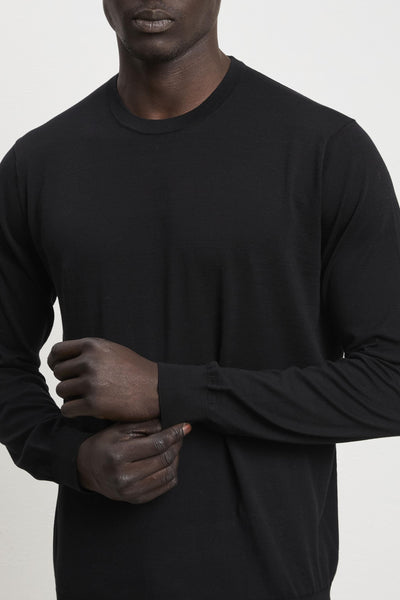 3455 Maglia manica lunga nera