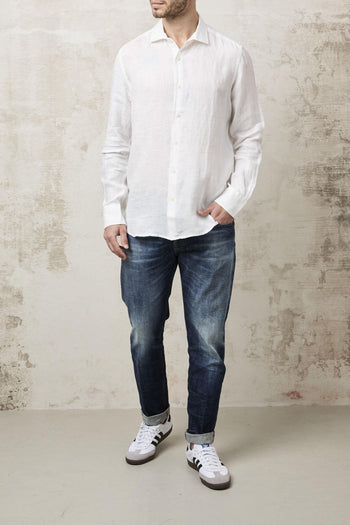 1482 Camicia Pamplona lino bianca - 2