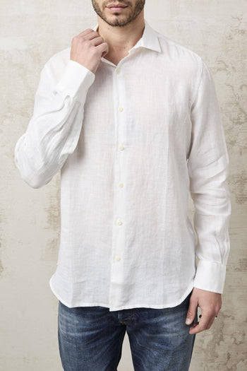 1482 Camicia Pamplona lino bianca - 6