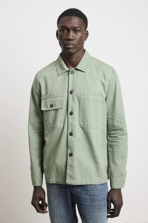 36 - 3337 Overshirt verde
