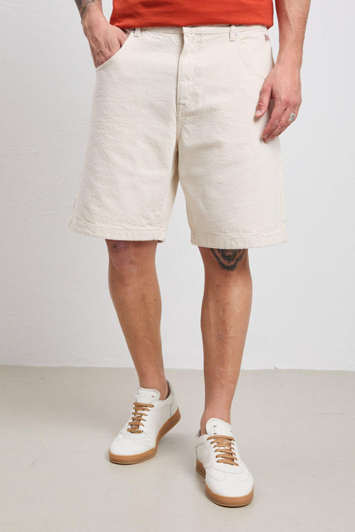 3490 Bermuda jeans ecrù