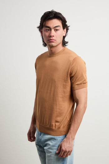 3459 T-shirt in maglina ecrù - 3