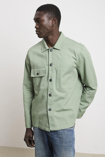 36 - 3337 Overshirt verde - 4