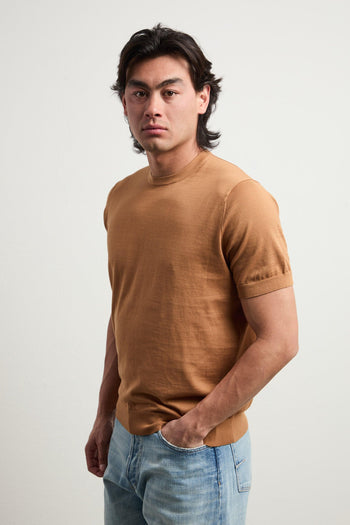3459 T-shirt in maglina ecrù - 5