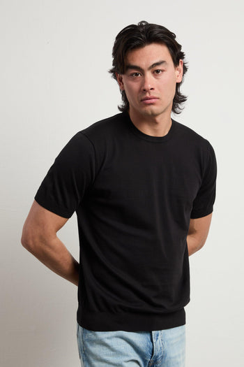 3460 T-shirt in maglina nera - 5