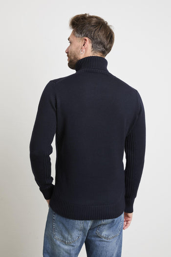 2226 Dolcevita blu con righe - 3