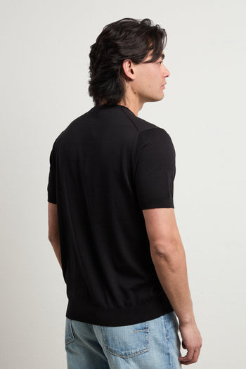 3460 T-shirt in maglina nera - 6