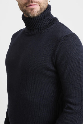 2226 Dolcevita blu con righe - 5