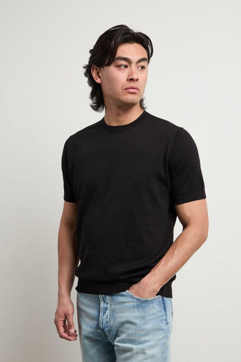 3460 T-shirt in maglina nera - 4