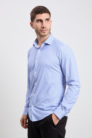 3058 Camicia tecnica fantasia blu - 4